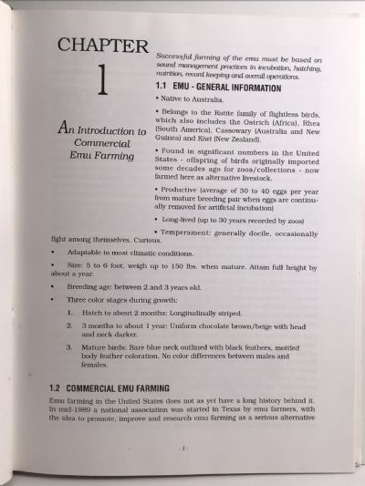 THE EMU FARMER'S HANDBOOK