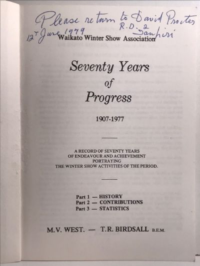 SEVENTY YEARS OF PROGRESS 1907-1977