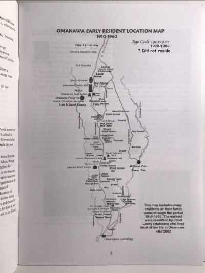 OMANAWA SETTLERS: 1910 To 1960