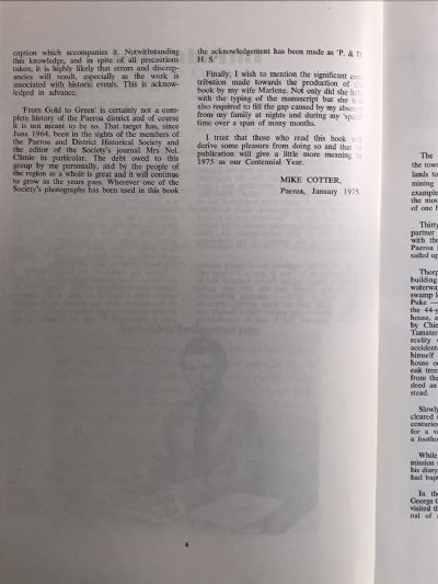 FROM GOLD TO GREEN: Paeroa and District 1875-1975