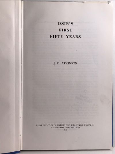 DSIR's FIRST FIFTY YEARS
