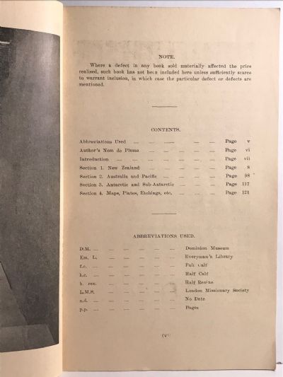 GUIDE TO BOOK VALUES: New Zealand and the Pacific 1949-1952