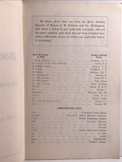 GUIDE TO BOOK VALUES 1956-1961: New Zealand, Australia, Pacific