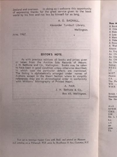 GUIDE TO BOOK VALUES 1962-1967: New Zealand, Australia, Pacific