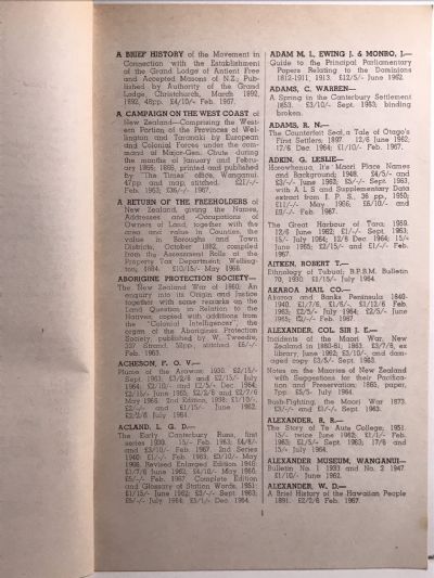 GUIDE TO BOOK VALUES 1962-1967: New Zealand, Australia, Pacific