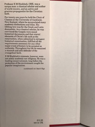 E M BLAIKLOCK: A Christian Scholar