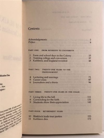 E M BLAIKLOCK: A Christian Scholar