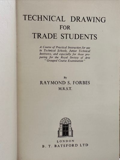 TECHNICAL DRAWING FOR TRADE STUDENTS 1958