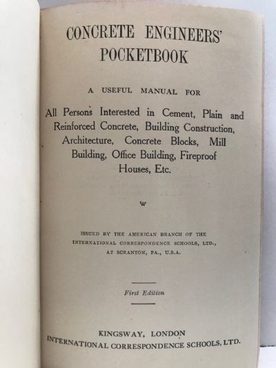 CONCRETE ENGINEERS POCKETBOOK