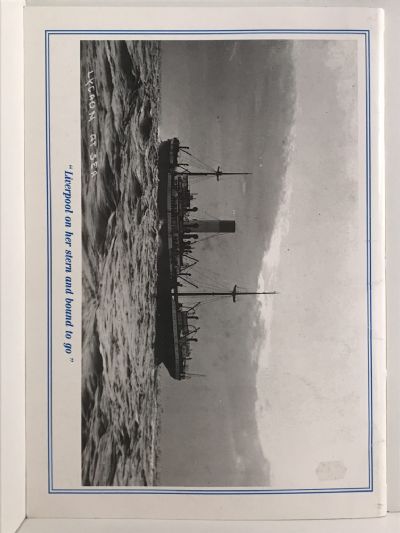 BLUE FUNNELS IN THE MERSEY in the 1920s