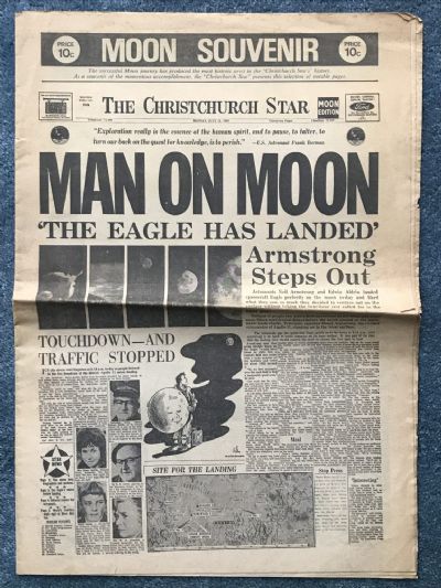 OLD NEWSPAPER: The Christchurch Star, 21 July 1969 - Moon Landing Special