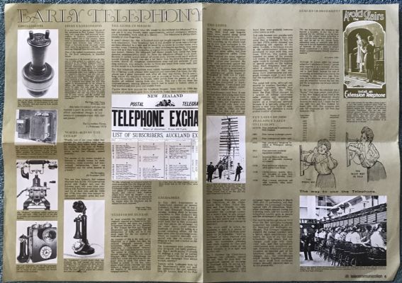OLD POSTER: Early Telephony - New Zealand Post Office