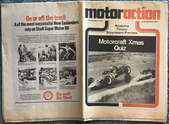 OLD NEWSPAPER: Motor Action, No. 112 - 16 December 1977