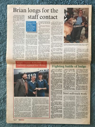 OLD NEWSPAPER: New Zealand Rail News - November 1987
