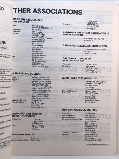 NEW ZEALAND BOOKS IN PRINT: 1986 14th edition