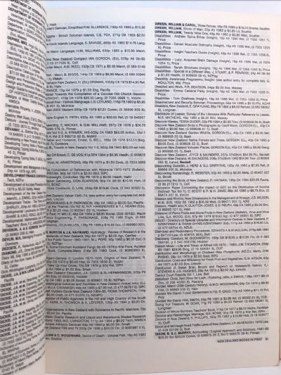 NEW ZEALAND BOOKS IN PRINT: 1986 14th edition