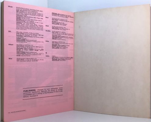 NEW ZEALAND BOOKS IN PRINT: 1986 14th edition
