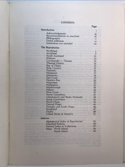 ARCHIVES NEW ZEALAND: A Directory of Archives and Manuscript Repositories