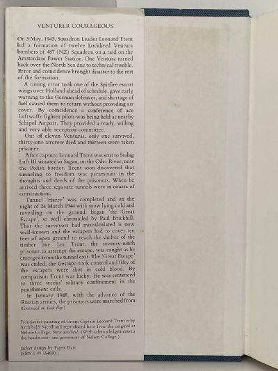 VENTURER COURAGEOUS: Group Captain Leonard Trent V.C., D.F.C.