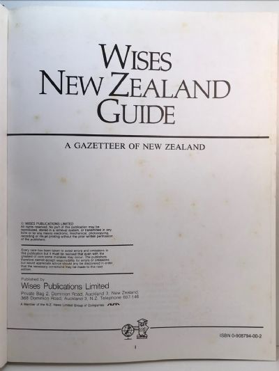WISES NEW ZEALAND GUIDE: 8th edition