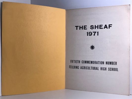 THE SHEAF 1971: Fielding Agricultural High School