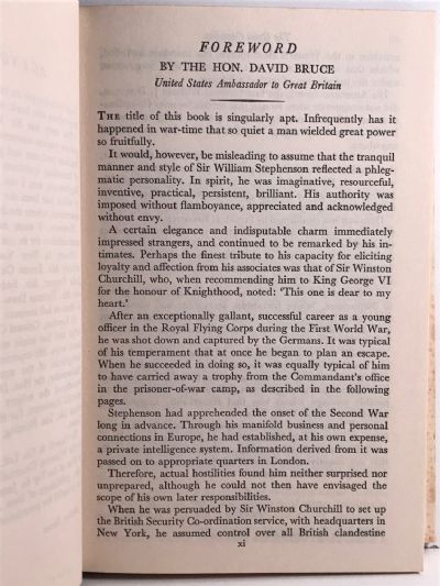 THE QUIET CANADIAN: The Secret Service Story of Sir William Stephenson