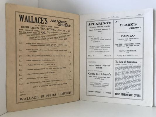 REO-MANO: Waihi High School 1933 - Vol. 2.