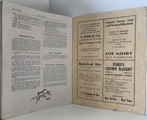 REO-MANO: Waihi High School 1933 - Vol. 2.