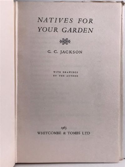 NATIVES FOR YOUR GARDEN