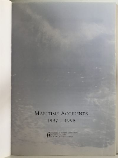 MARITIME ACCIDENTS in New Zealand 1997 - 1998