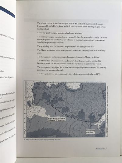 MARITIME ACCIDENTS in New Zealand 1997 - 1998