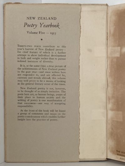 NEW ZEALAND POETRY YEARBOOK: Volume 5, 1955