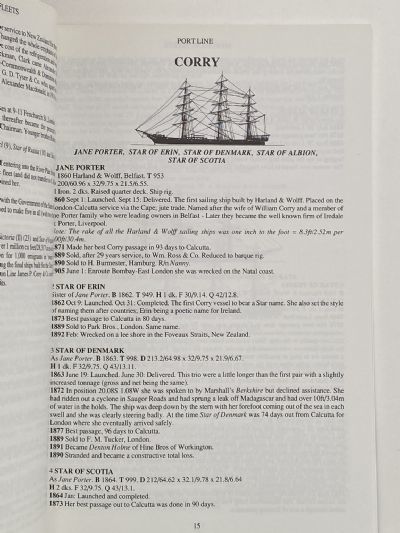 MERCHANT FLEETS: Port Line with Corry, Royden, Tyser and Milburn