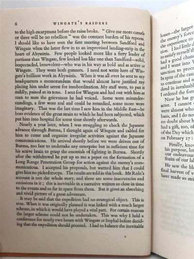 WINGATE'S RAIDERS: An account of the adventure that raised the curtain on the Battle for Burma