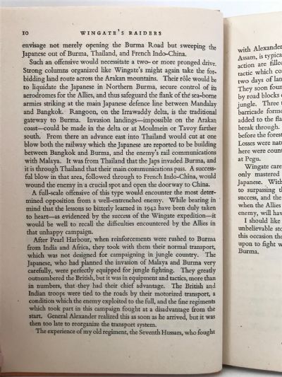 WINGATE'S RAIDERS: An account of the adventure that raised the curtain on the Battle for Burma