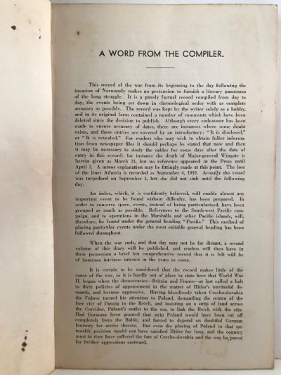THE WAR IN RETROSPECT: A Day-To-Day Record of World War II