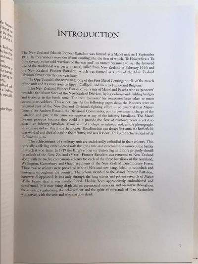 TE HOKOWHITU A TU: The Maori Pioneer Battalion in the First World War