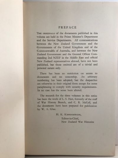 DOCUMENTS: Relating to New Zealand's Participation in Second World War 1951