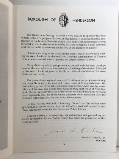 HENDERSON'S MILL: A History of Henderson 1849-1939