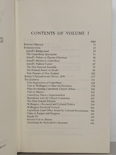 THE JOURNAL OF HENRY SEWELL 1853 - 7 Volume I