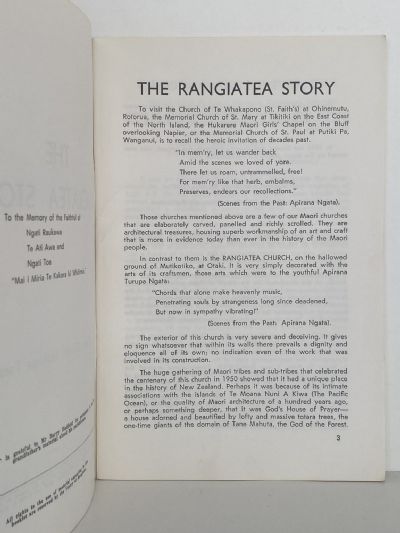 THE RANGIATEA STORY