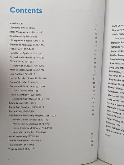 WOMEN WHO CHANGED THE WORLD: Fifty inspirational Women who shaped History