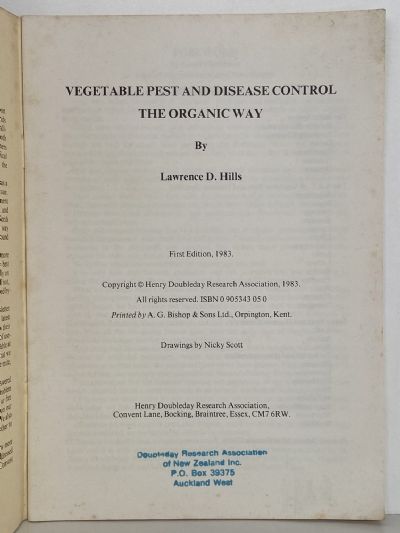 VEGETABLE PEST AND DISEASE CONTROL: The Organic Way