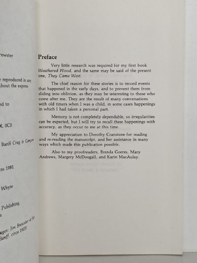 THEY CAME WEST: Pat's Tales of the Early Days