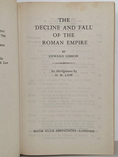 THE DECLINE AND FALL OF THE ROMAN EMPIRE: A One-Volume Abridgement