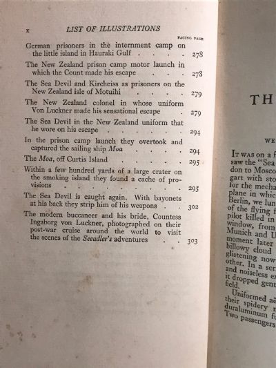 THE SEA DEVIL: The Story of Count Felix von Luckner
