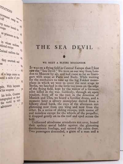 THE SEA DEVIL: The Story of Count Felix von Luckner