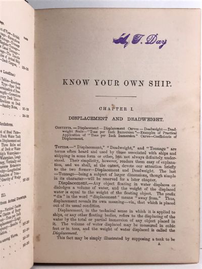 KNOW YOUR OWN SHIP