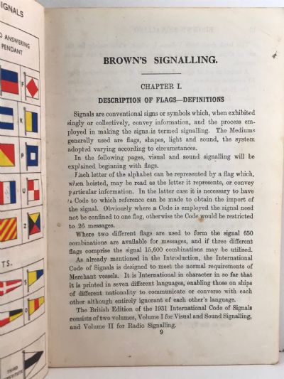 BROWNS SIGNALLING: How to Learn the International Code of Signals