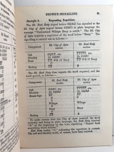BROWNS SIGNALLING: How to Learn the International Code of Signals